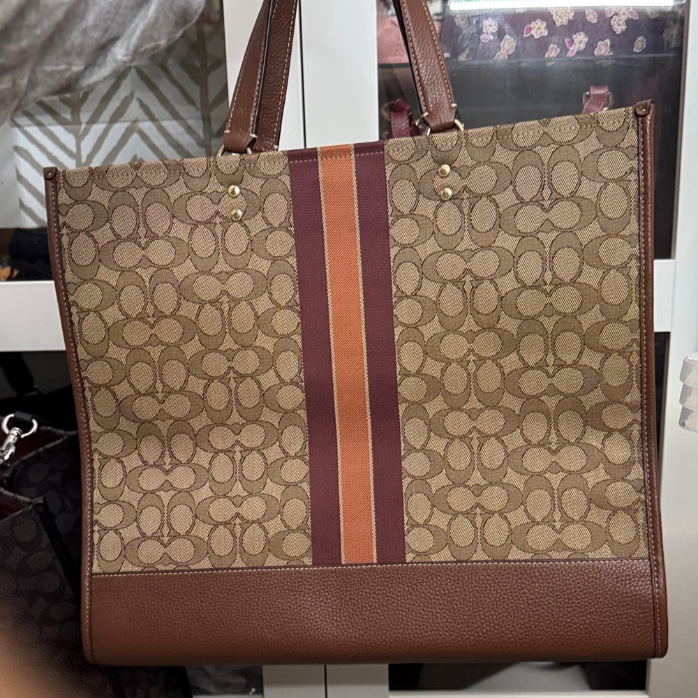 Coach Burgundy and Black Interior Bag - Picture 3 of 6